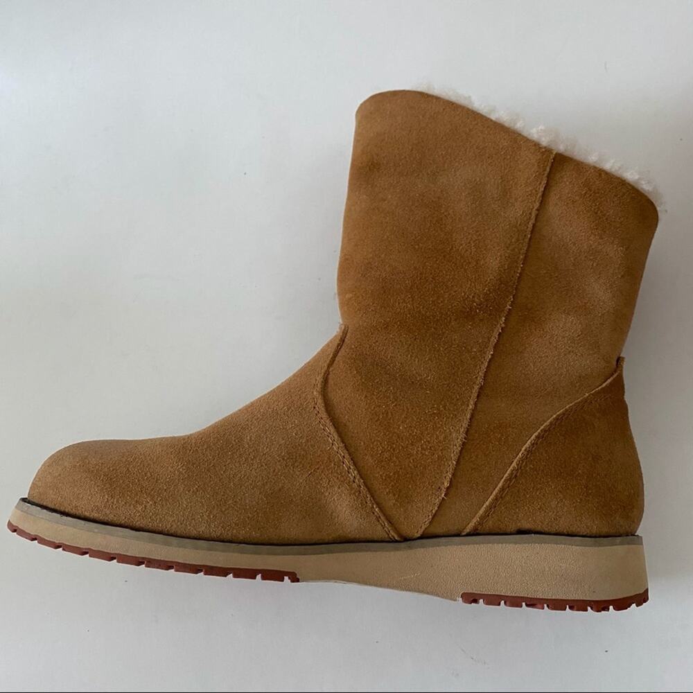 EMU Australia Beach Lo Winter Real Sheepskin & Suede Boots Sz 5 Camel - Picture 8 of 13